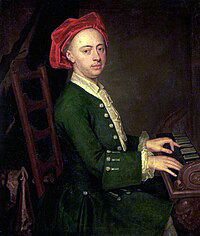 George Frideric Handel (1685–1759). No wig.